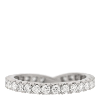 Harry Winston Platinum Diamond Ribbon Wedding Band Ring 47 4.25 3 of 4