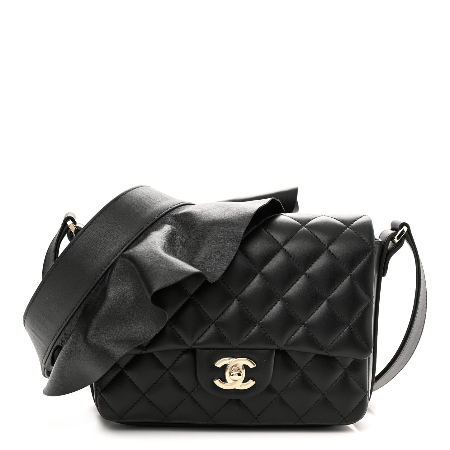 Calfskin Quilted Bolero De Chanel Flap Bag Black