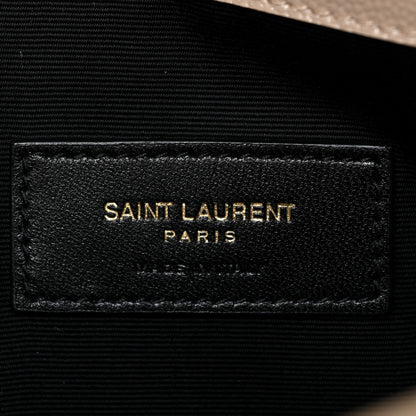Saint Laurent Grain De Poudre Uptown Pouch Dark Beige 6 of 12