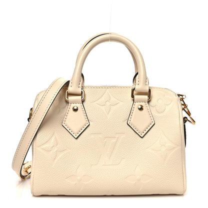 Louis Vuitton Empreinte Monogram Giant Speedy Bandouliere 20 Creme 1 of 9