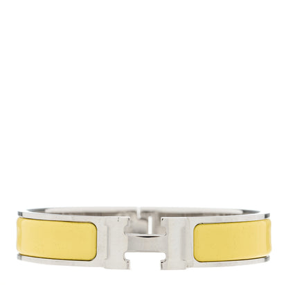 Hermes Enamel Narrow Clic Clac H Bracelet PM Jaune D'Or 1 of 4