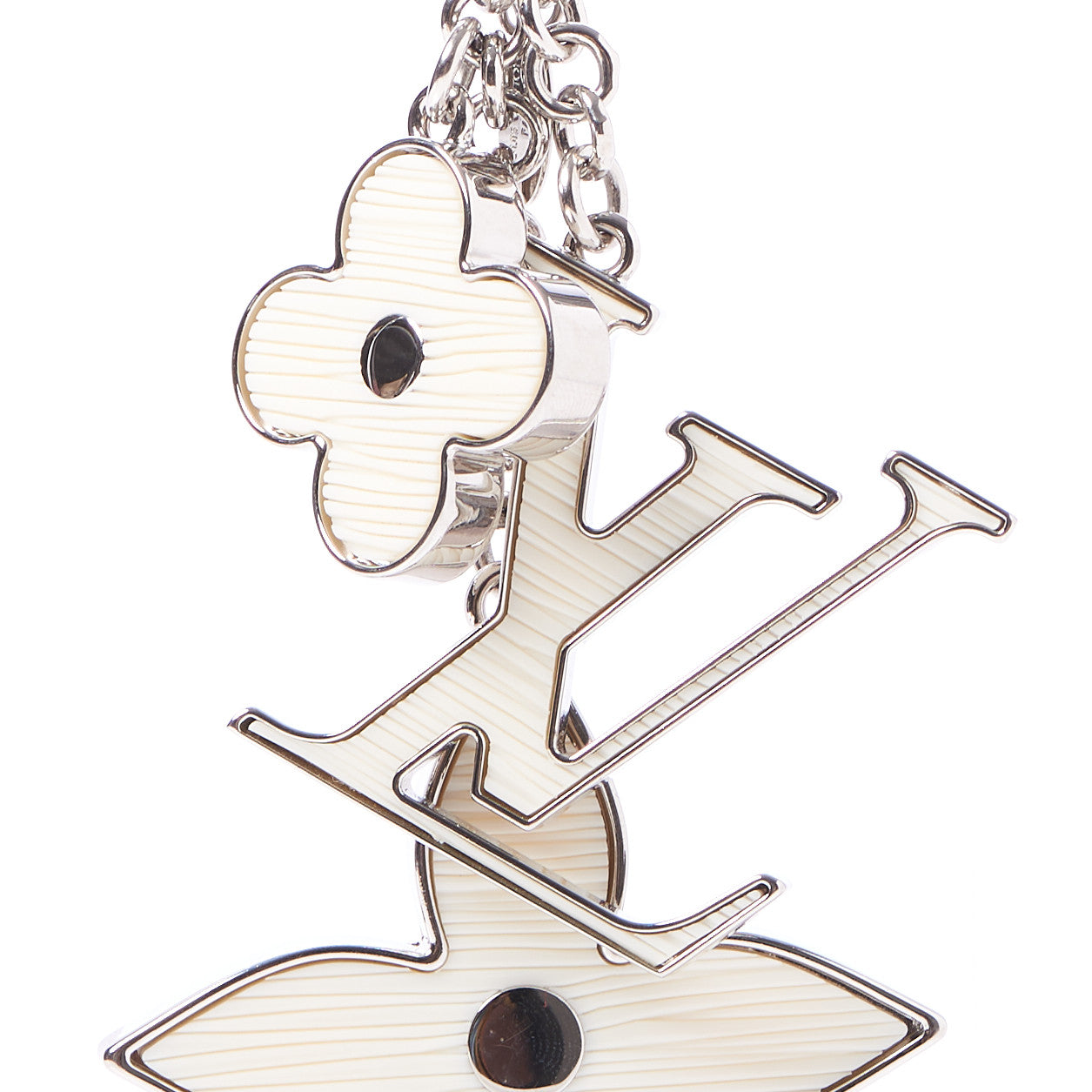 Fleur d Epi Bag Charm Ivory