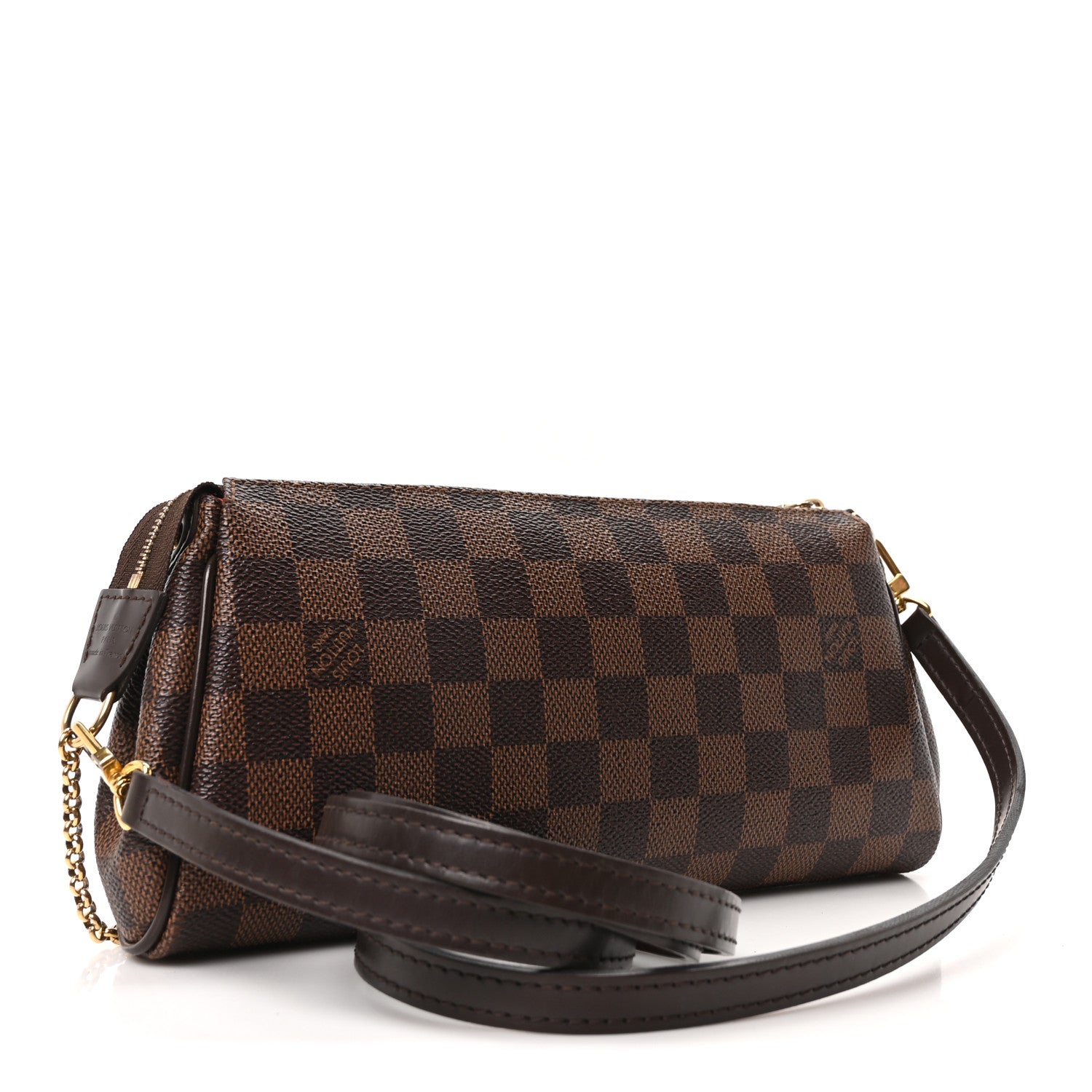 Louis Vuitton Damier Ebene Eva Clutch 2 of 8