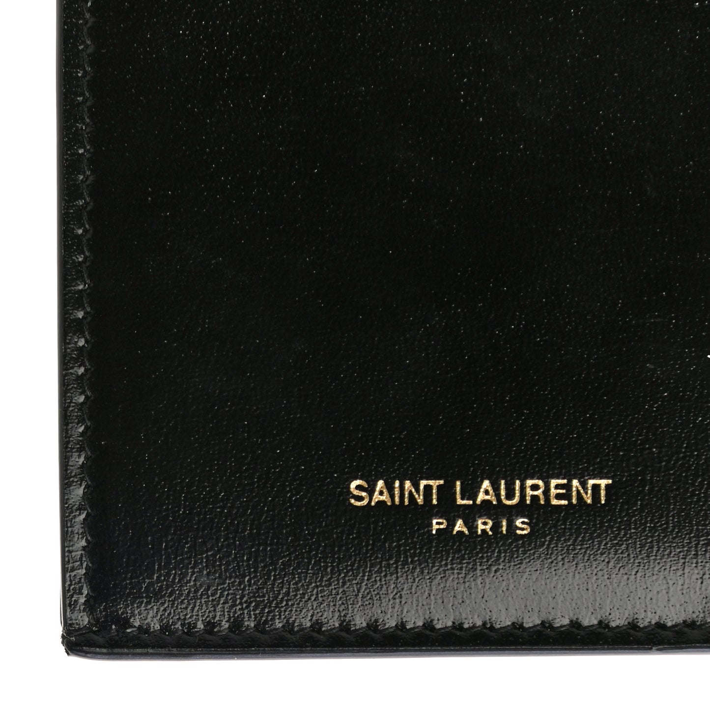 Calfskin 5 Fragments Zip Pouch Card Holder Black