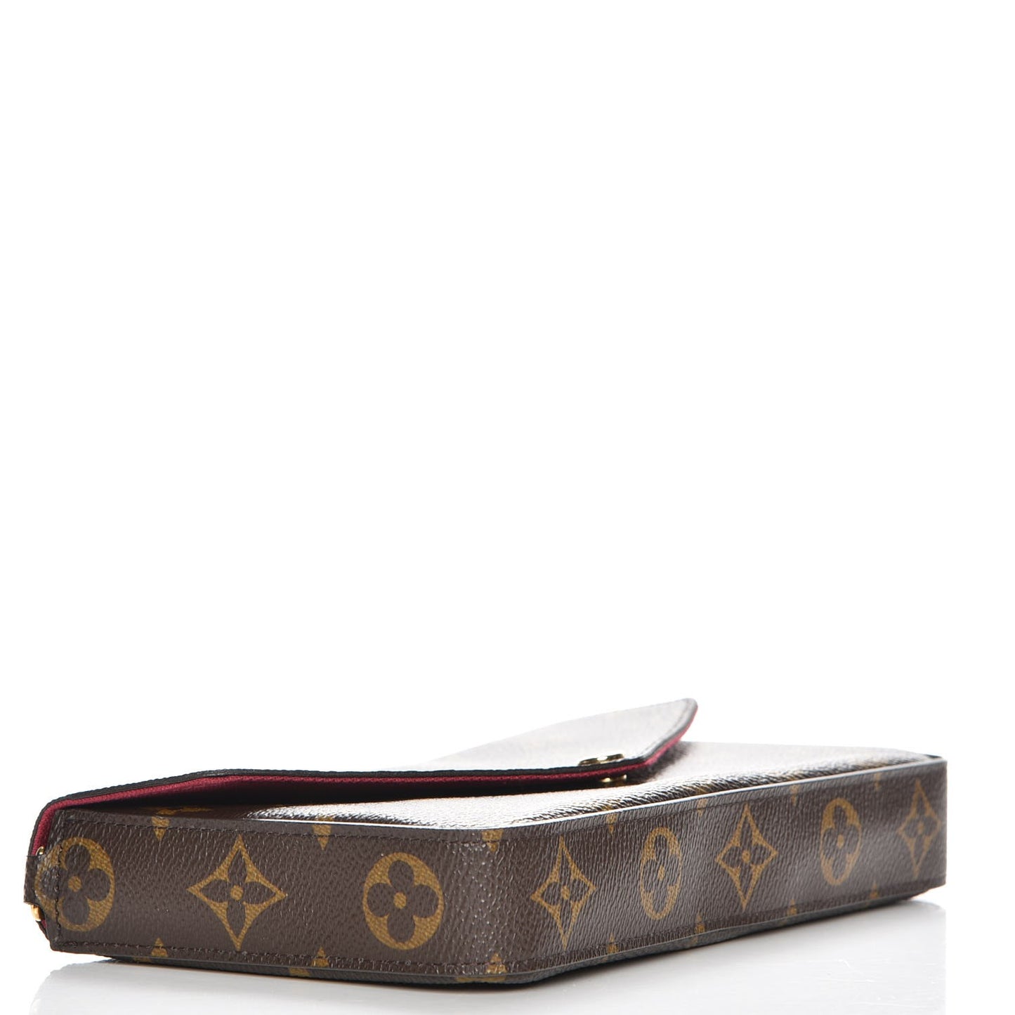Monogram Pochette Felicie Chain Wallet Fuchsia