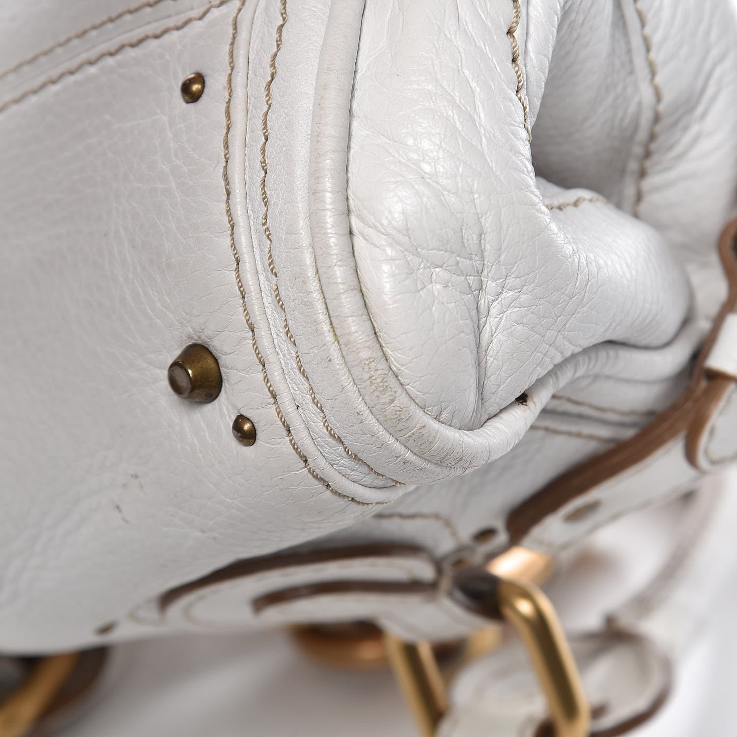 Chloe Calfskin Small Paddington Satchel White 18 of 18