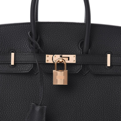 Hermes Togo Birkin 25 Black 10 of 11
