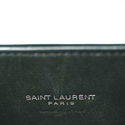 Saint Laurent Calfskin Crocodile Embossed Nano Sac De Jour Dark Leaf 6 of 10