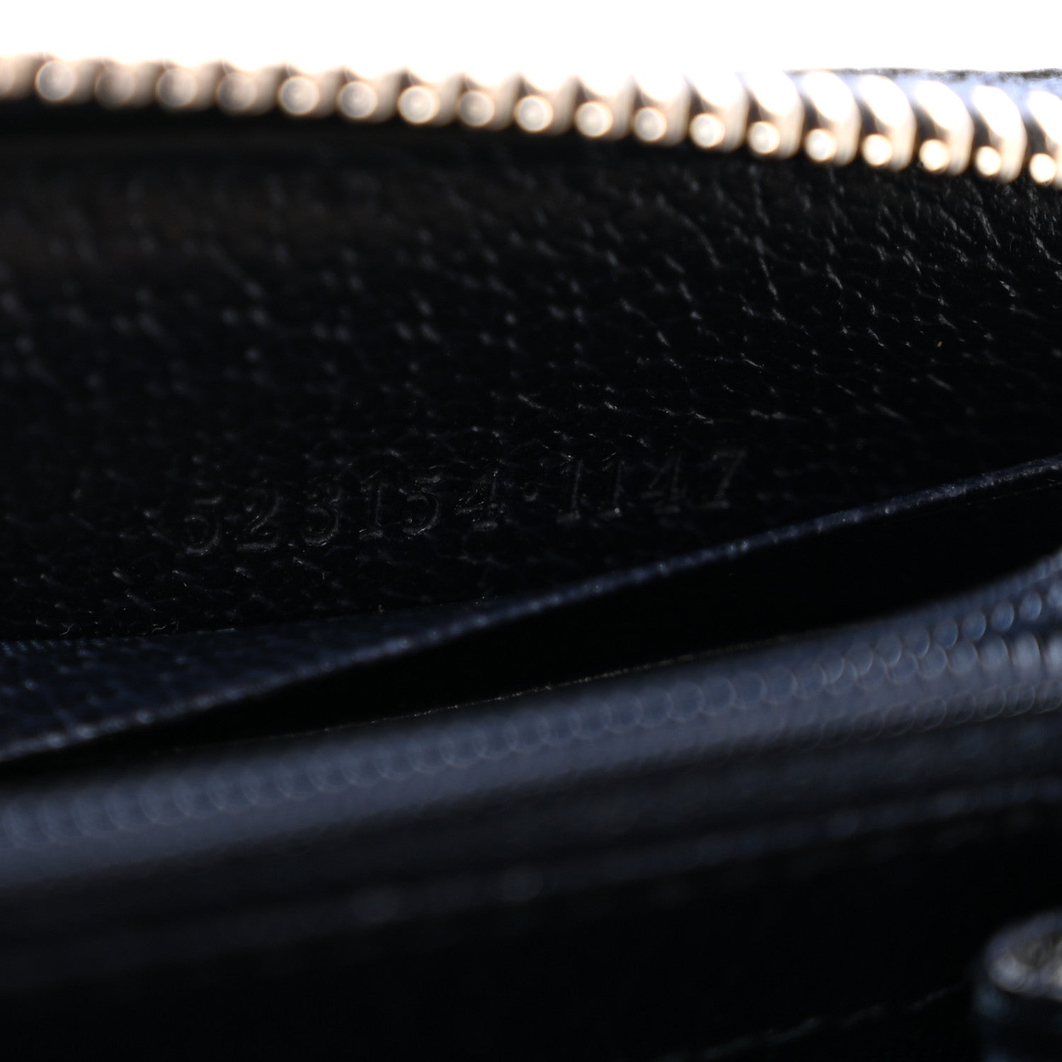 Gucci GG Supreme Monogram Textured Dollar Calfskin Web Ophidia Zip Around Wallet Beige Blue 7 of 11