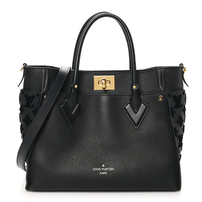 Louis Vuitton Calfskin Monogram Tufting On My Side Black 1 of 9