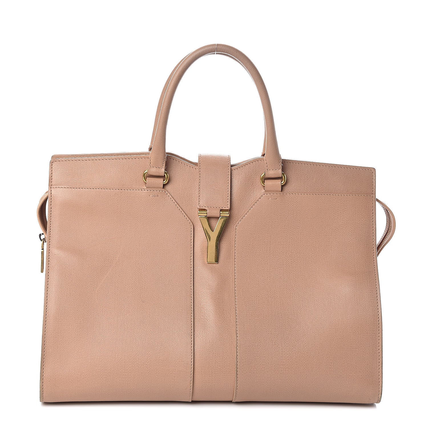 Saint Laurent Textured Calfskin Large Cabas ChYc Beige 1 of 13