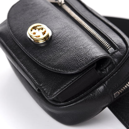 Gucci Fluffy Calfskin Mini Morpheus Belt Bag 90 36 Black 7 of 10