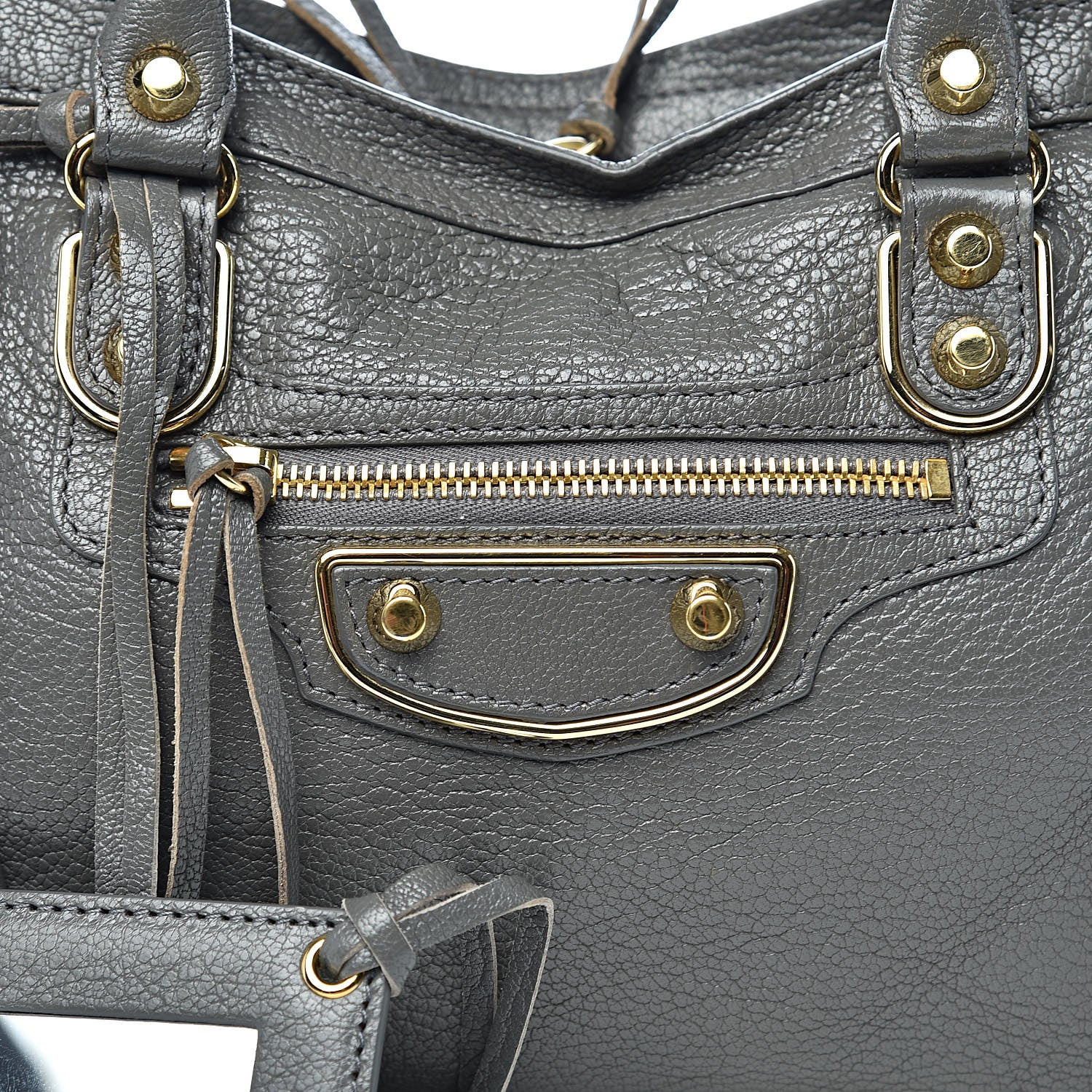 Balenciaga Chevre Gold Metallic Edge Hardware S City Gris Acier 12 of 12