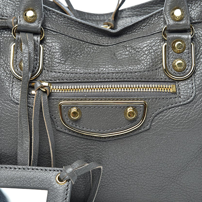 Balenciaga Chevre Gold Metallic Edge Hardware S City Gris Acier 12 of 12