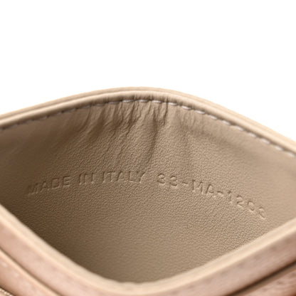 Christian Dior Supple Calfskin Cannage Caro Freesia Card Holder Powder Beige 7 of 7
