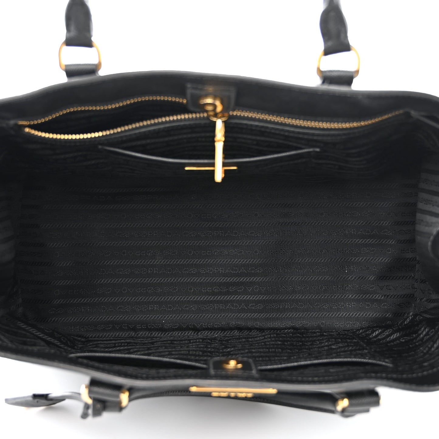 Saffiano Lux Large Tote Black