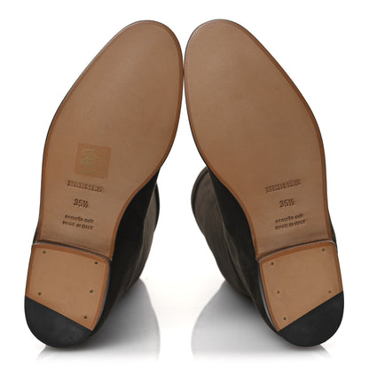 Hermes Suede Kelly Jumping Boots 35.5 Ecorce 7 of 11