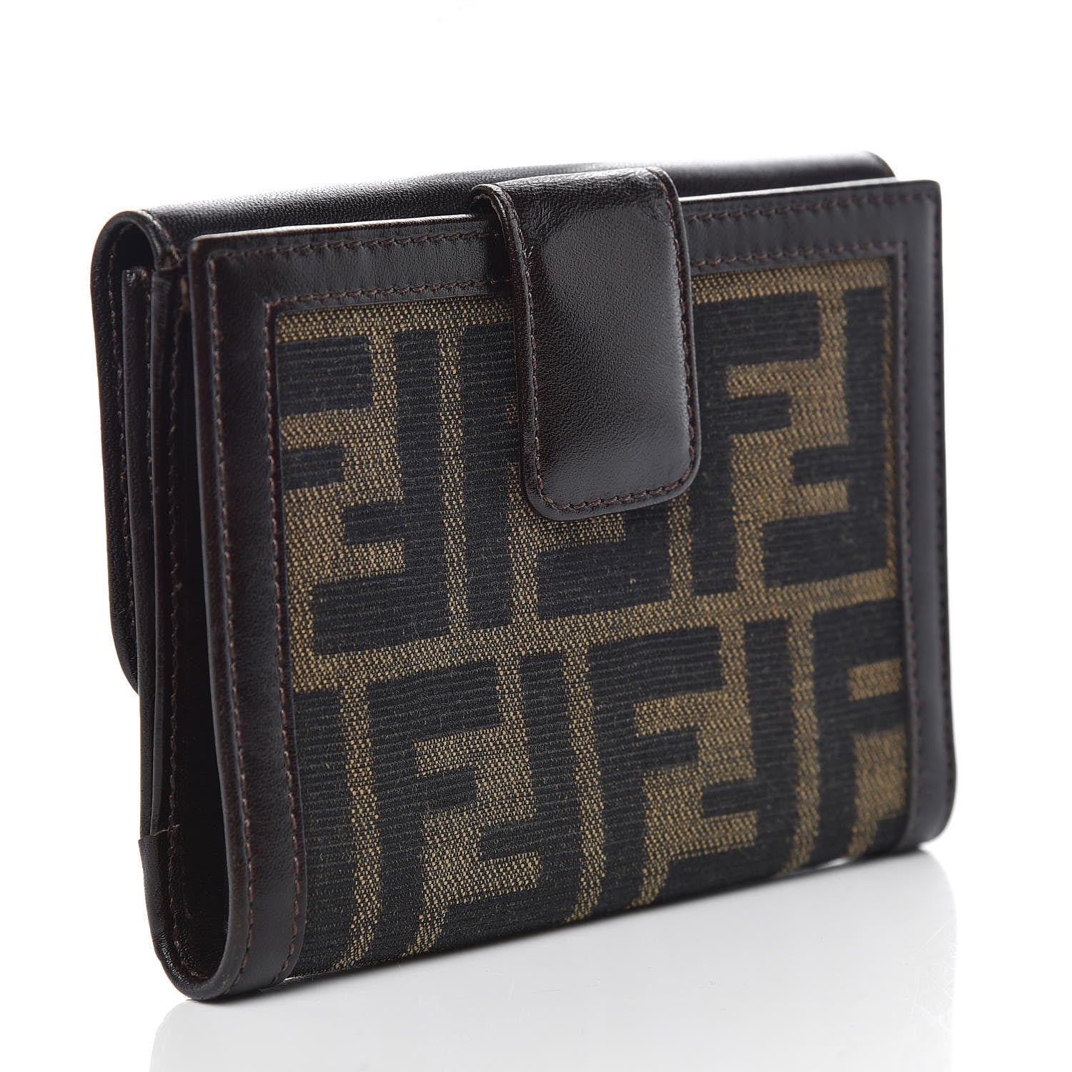 Fendi Zucca Compact Wallet Tobacco 3 of 8