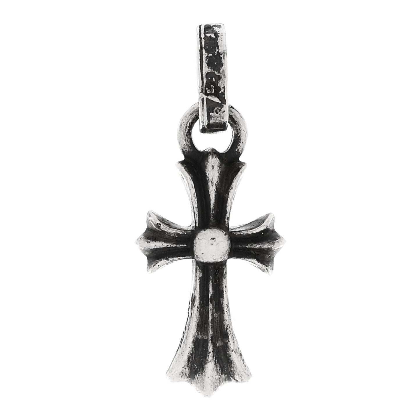 Sterling Silver Baby Fat Cross Single Earring