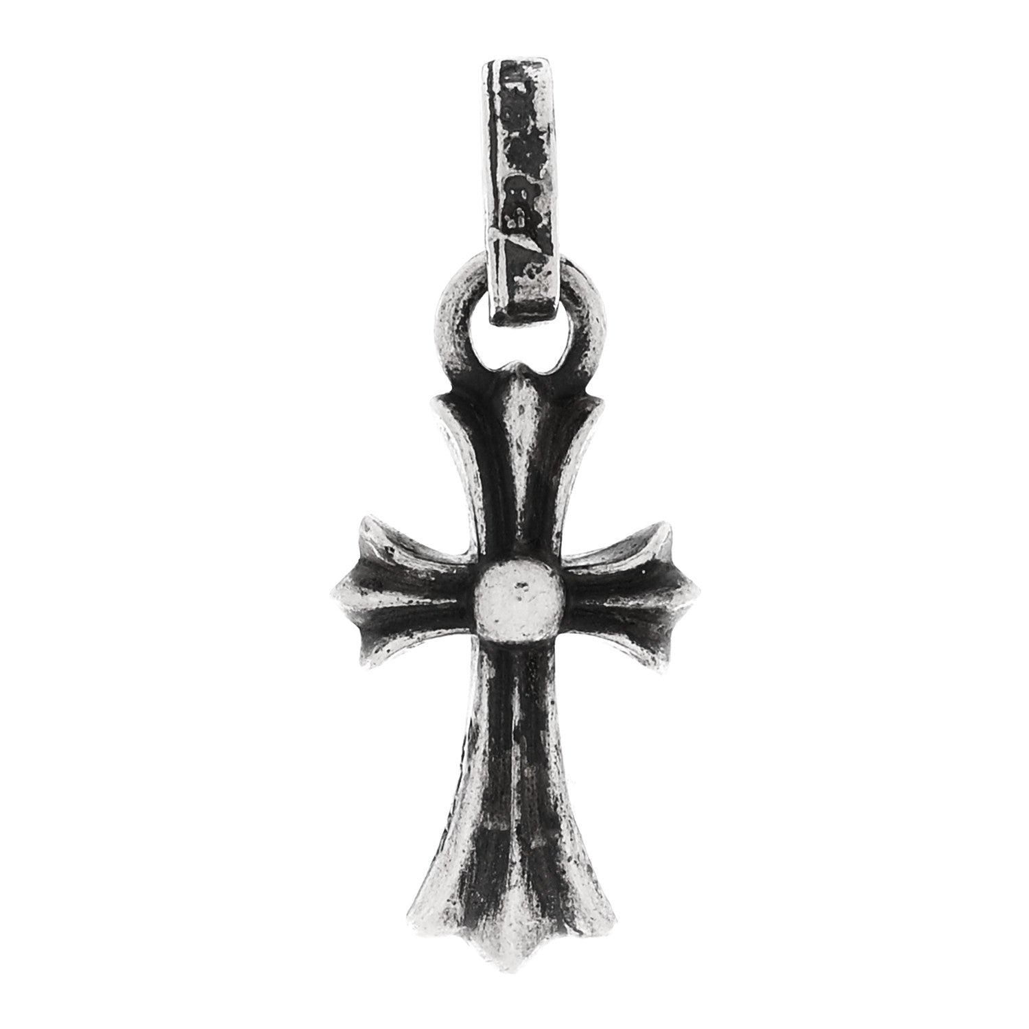 Chrome Hearts Sterling Silver Baby Fat Cross Single Earring 1 of 5