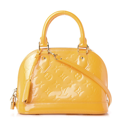 Louis Vuitton Vernis Alma BB Jaune Passion 1 of 9