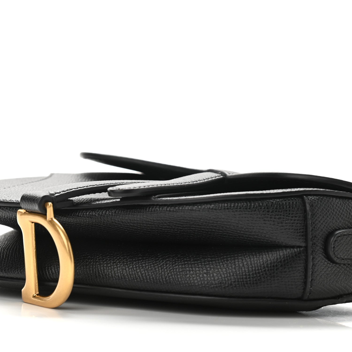 Christian Dior Grained Calfskin Mini Saddle Bag Black 9 of 9
