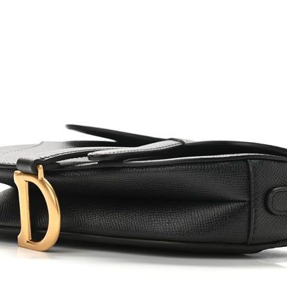 Christian Dior Grained Calfskin Mini Saddle Bag Black 9 of 9