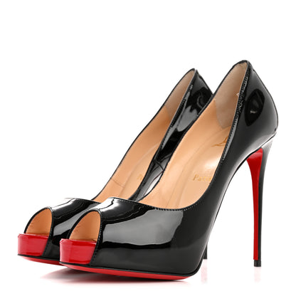 Christian Louboutin Patent New Very Prive 120 Pumps 37.5 Black 4 of 10