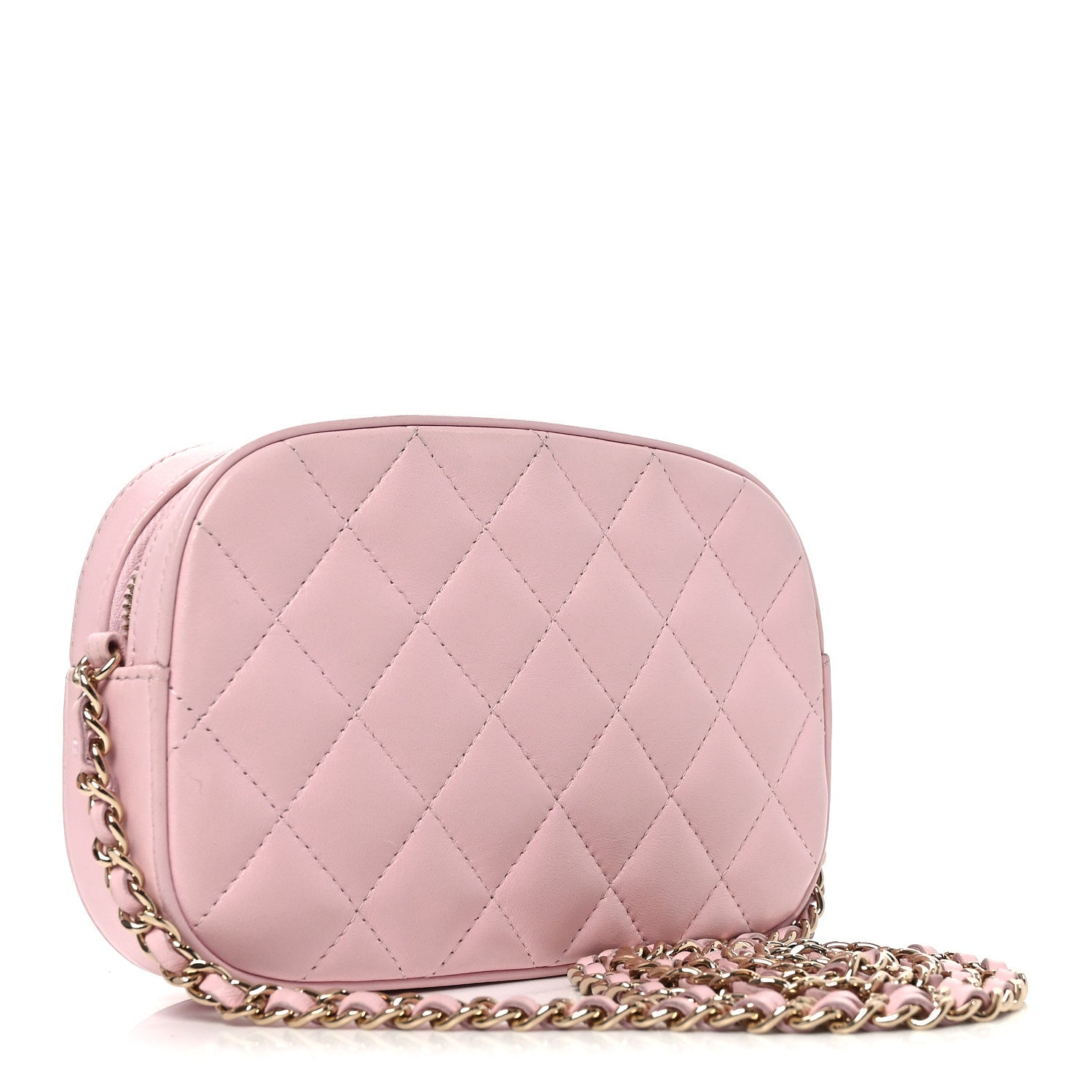 Chanel Lambskin Quilted Chain Camera Bag Light Pink 2 of 9