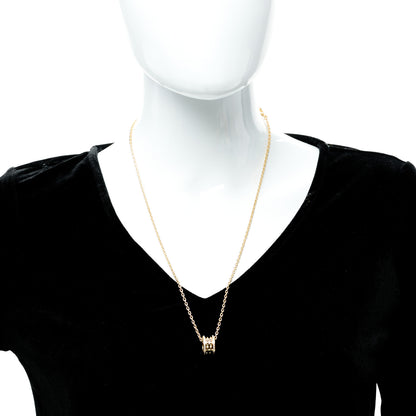 Bulgari 18K Yellow Gold Diamond B.Zero1 Rock Pendant Necklace 2 of 9