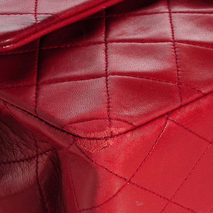 Chanel Lambskin Quilted Medium Double Flap Red 7 of 11