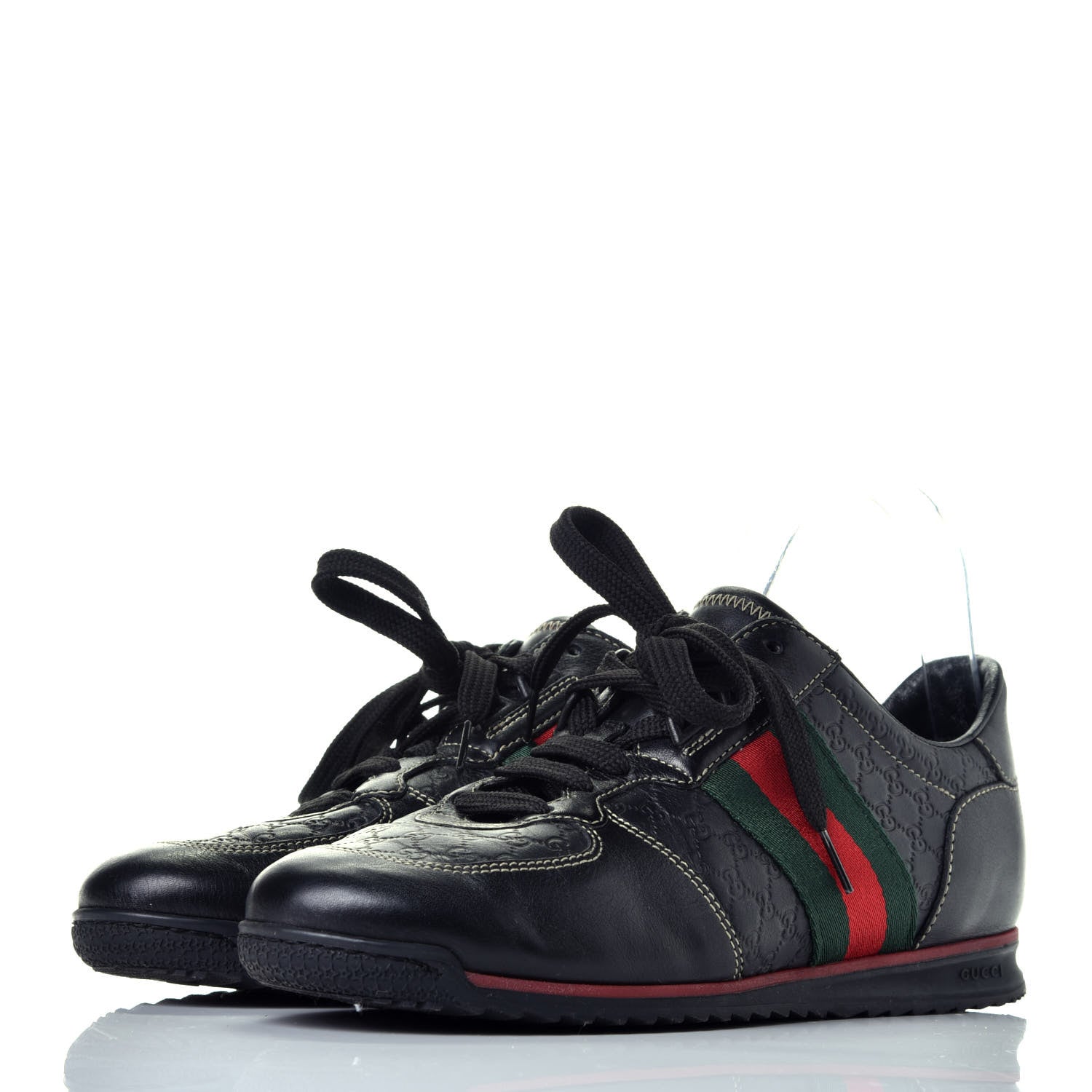 Gucci Microguccissima Web Sneakers 37 Black 3 of 8