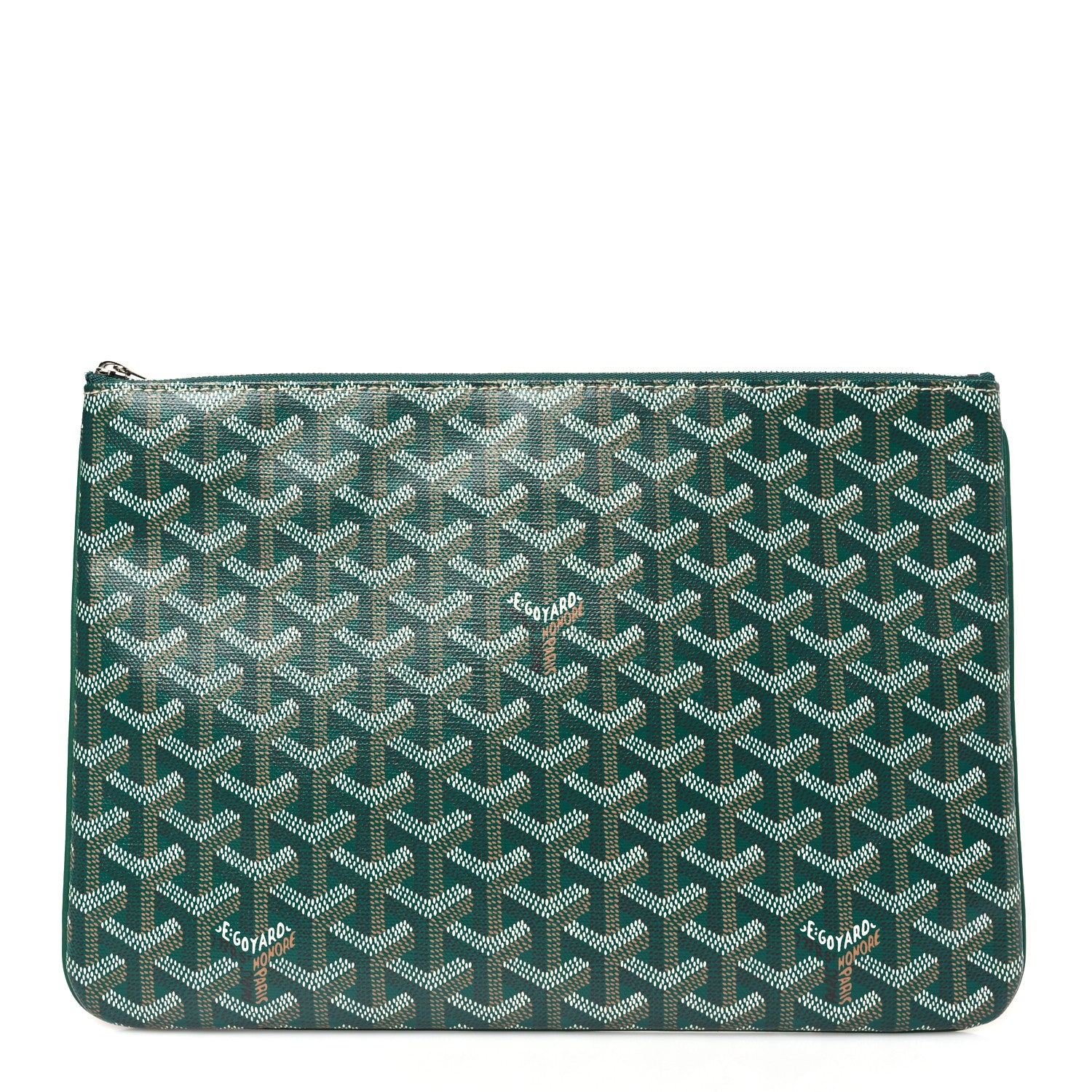 Goyard Goyardine Senat Pochette MM Green 1 of 8