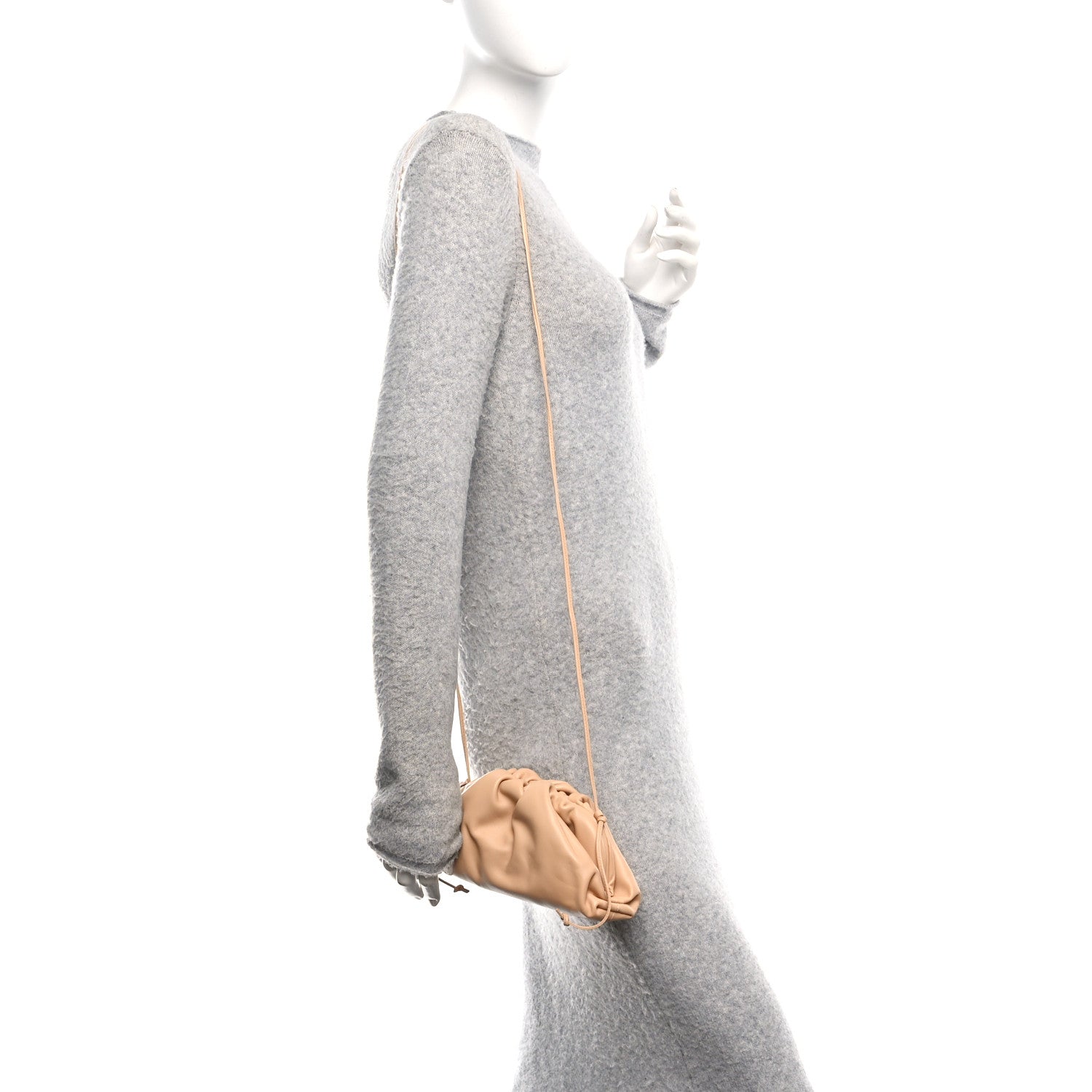 Bottega Veneta Butter Calfskin The Mini Pouch Almond 2 of 11