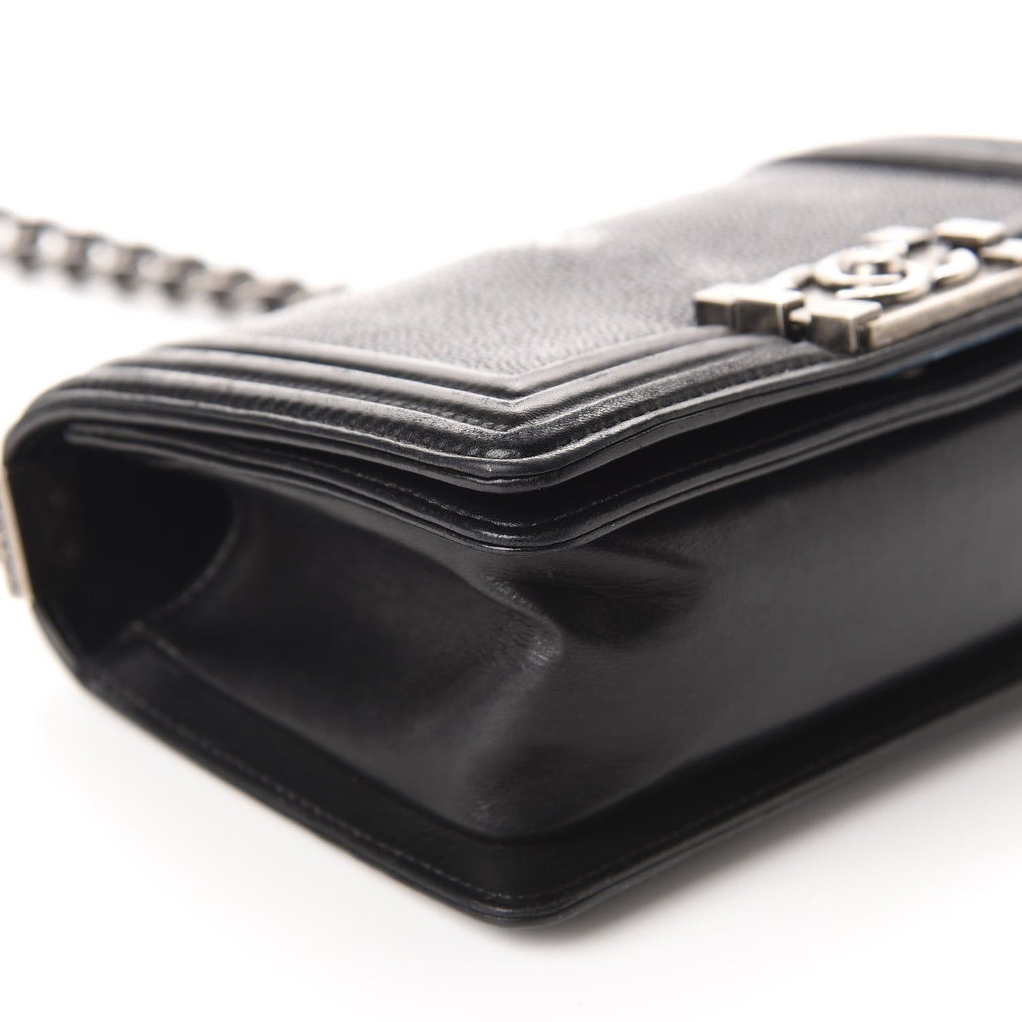 Galuchat Stingray Small Boy Flap Black