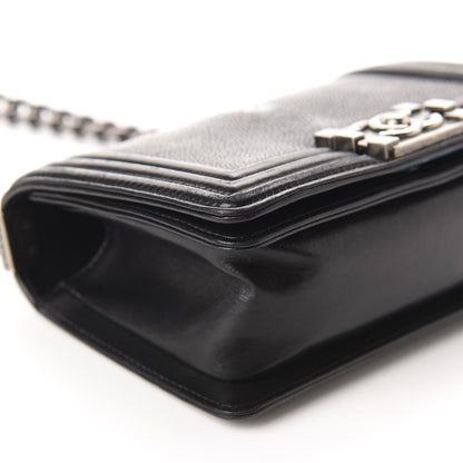 Chanel Galuchat Stingray Small Boy Flap Black 6 of 10