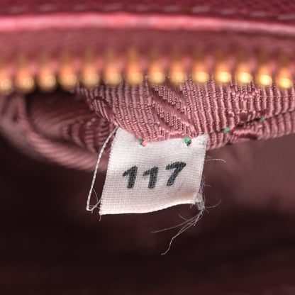 Prada Saffiano Mini Galleria Double Zip Tote Peonia 7 of 12