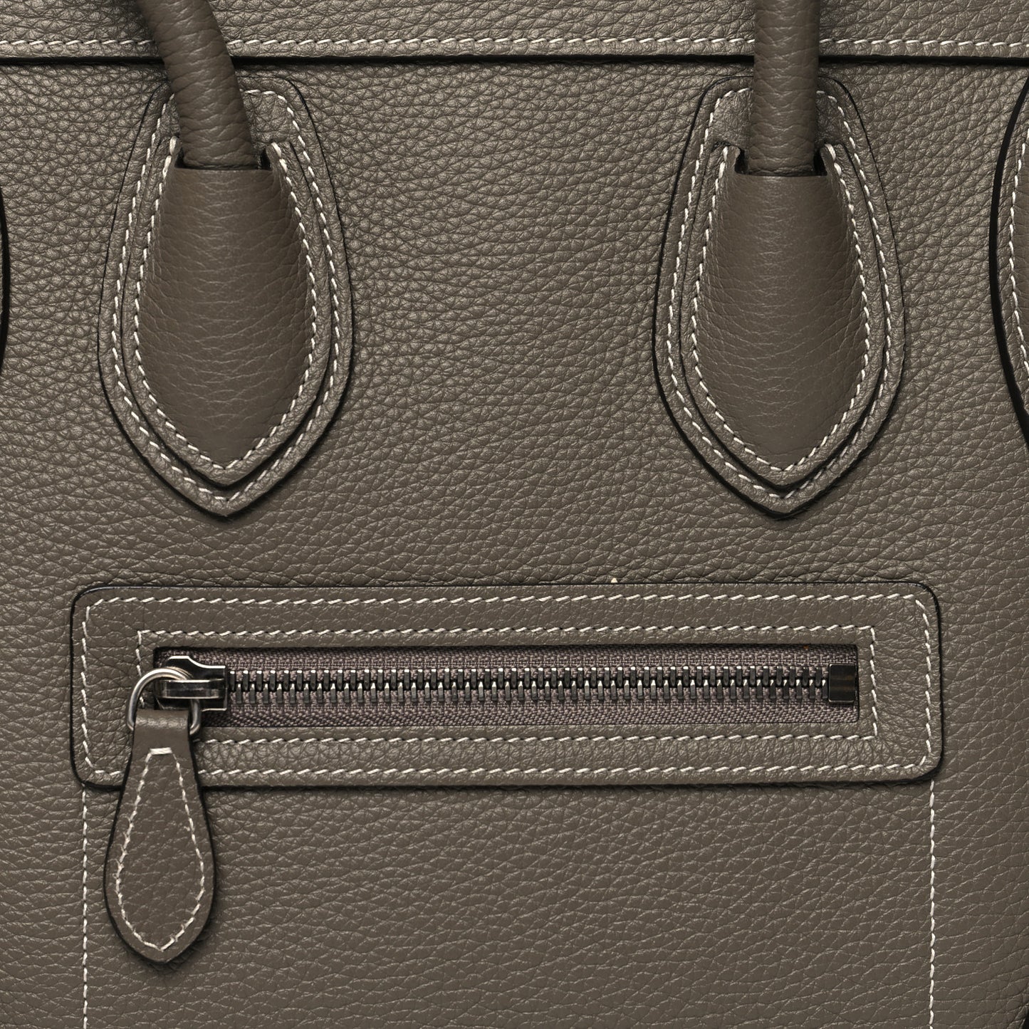 Drummed Calfskin Micro Luggage Souris