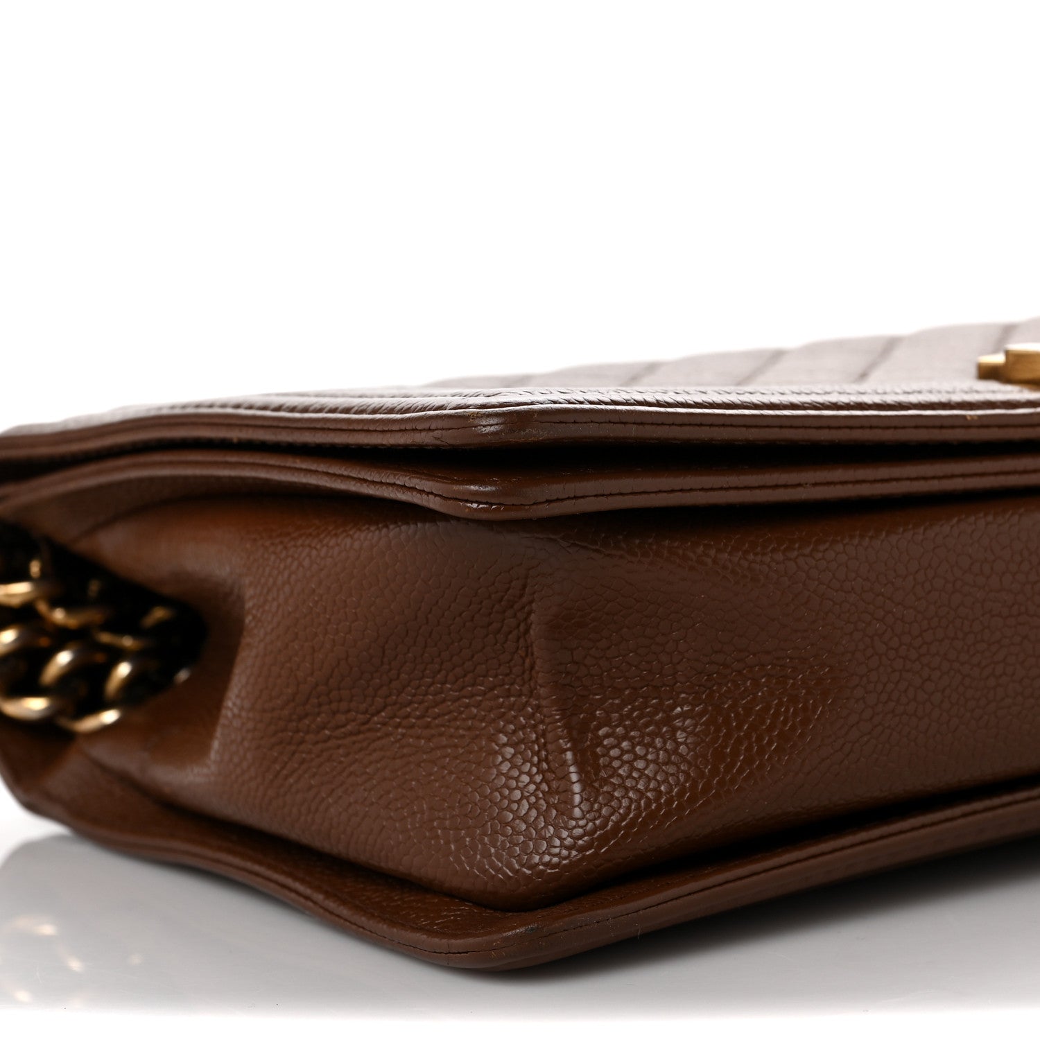 Chanel Caviar Quilted New Medium Boy Flap Brown 7 of 8