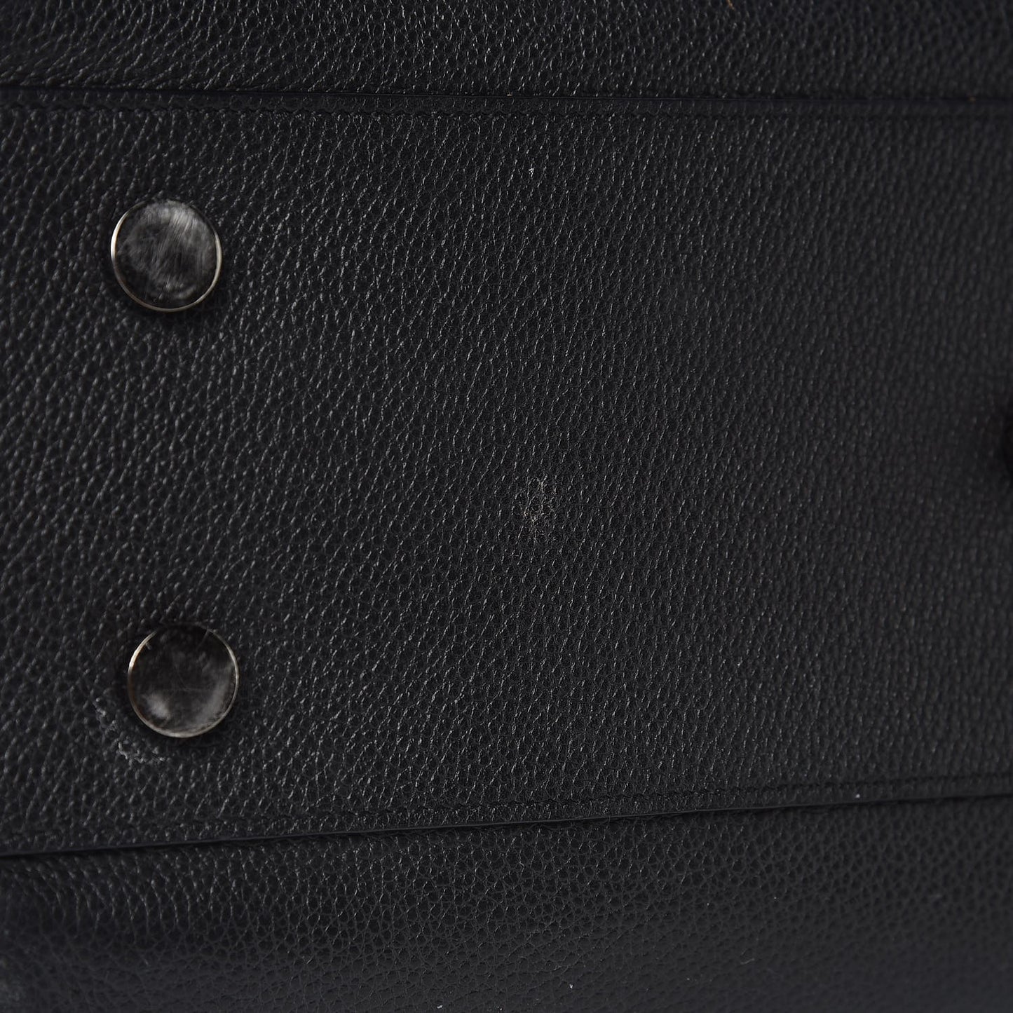 Grained Calfskin Small Cabas Rive Gauche Black