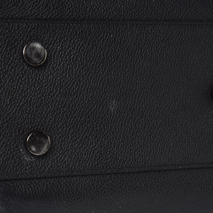 Saint Laurent Grained Calfskin Small Cabas Rive Gauche Black 12 of 15