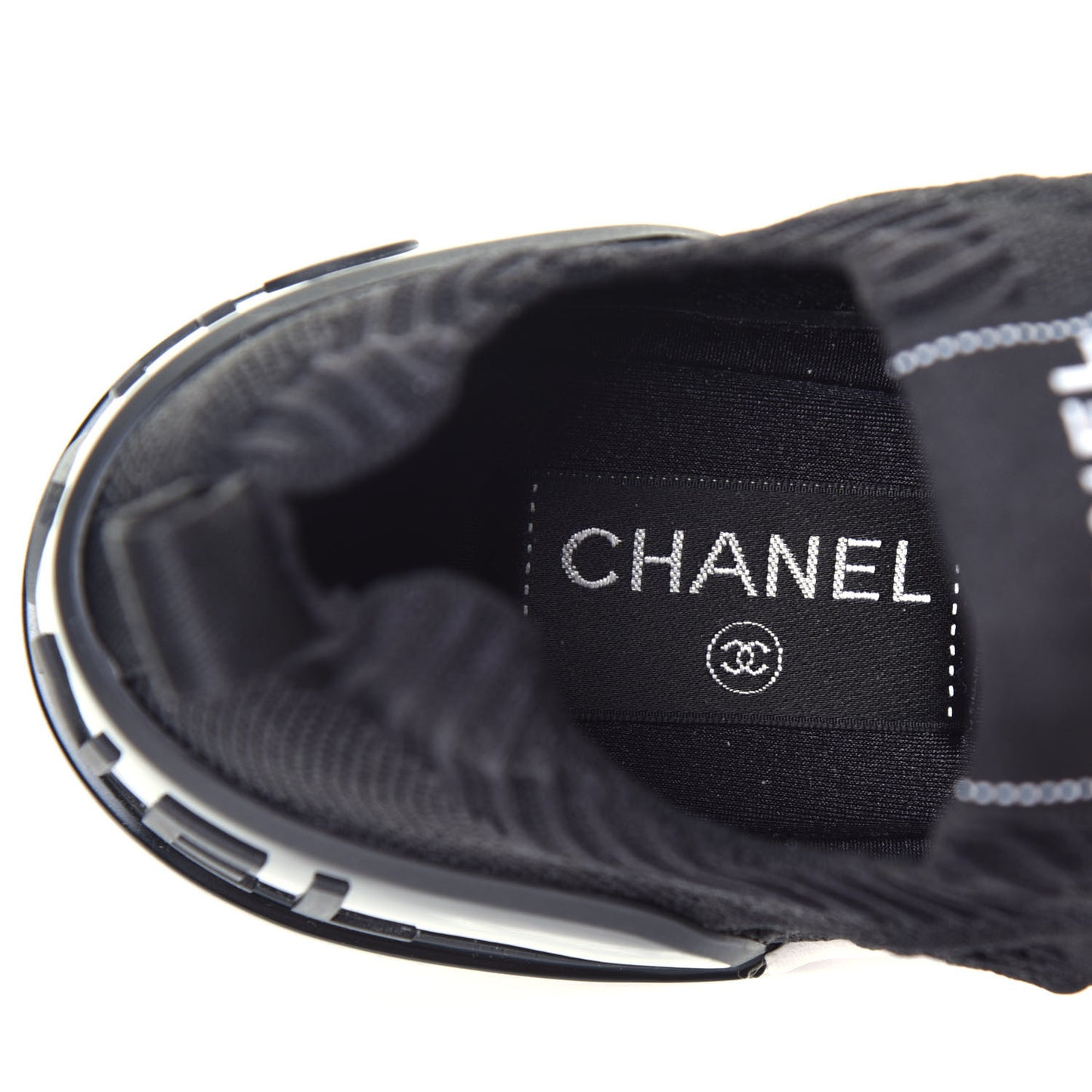 Fabric Logo Sneakers 39 Black