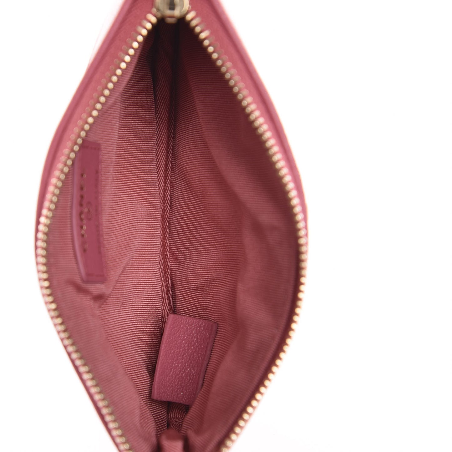 Sheepskin Quilted Small Vintage Mademoiselle Cosmetic Case Pink