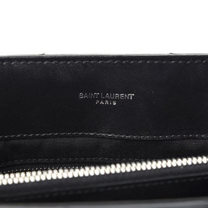 Saint Laurent Calfskin Y Quilted Monogram Medium Loulou Chain Satchel Black 8 of 9