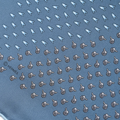 Hermes Silk Vintage Luck Pocket Handkerchief 4 of 4