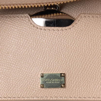 Dolce & Gabbana Dauphine Calfskin Medium Miss Sicily Satchel Rosa Carne 5 of 8