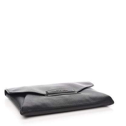 Givenchy Sugar Goatskin Medium Antigona Envelope Clutch Black 3 of 9