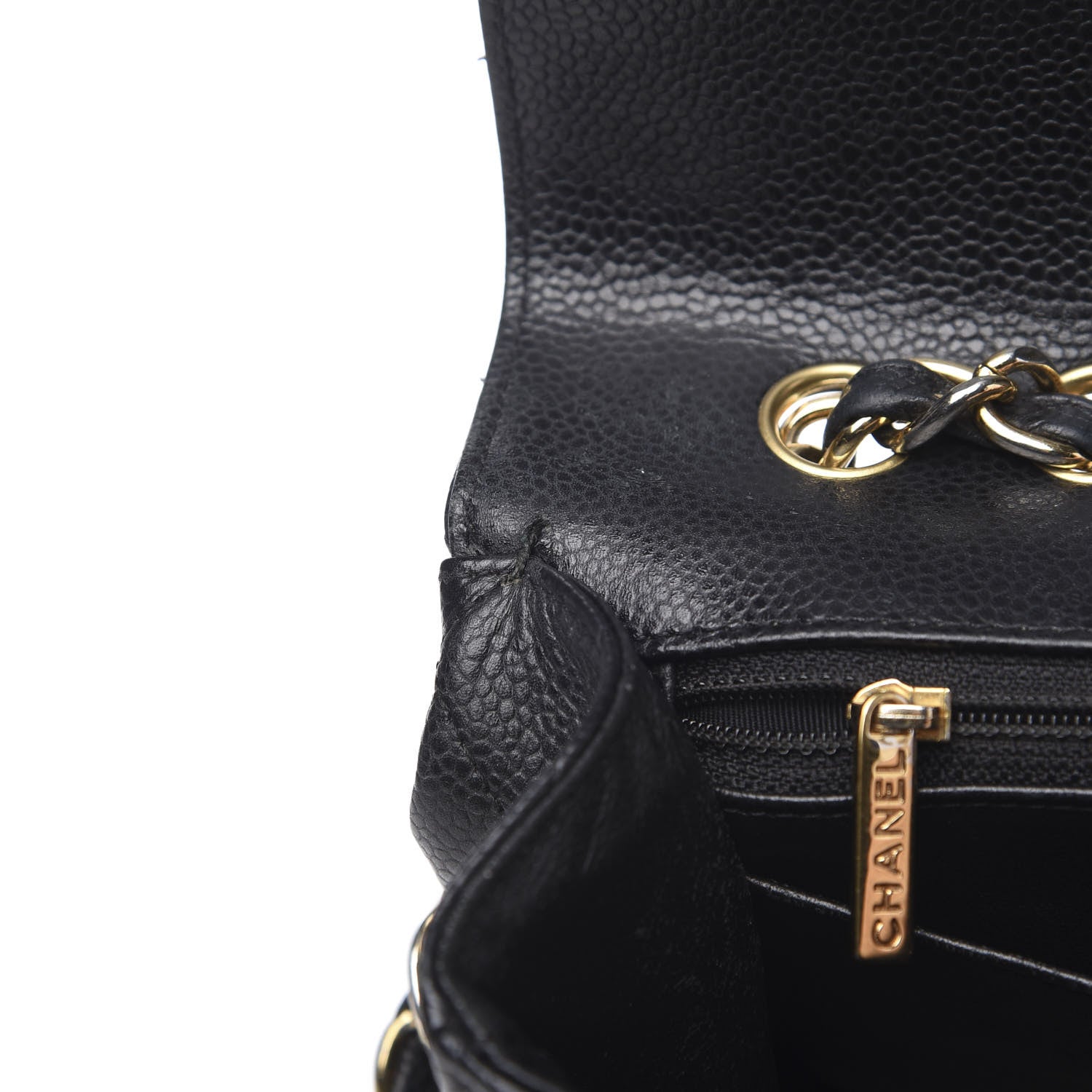 Chanel Caviar Quilted Jumbo Single Flap Black 10 of 16