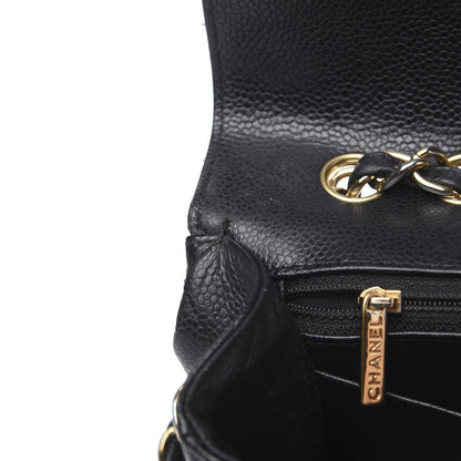 Chanel Caviar Quilted Jumbo Single Flap Black 10 of 16