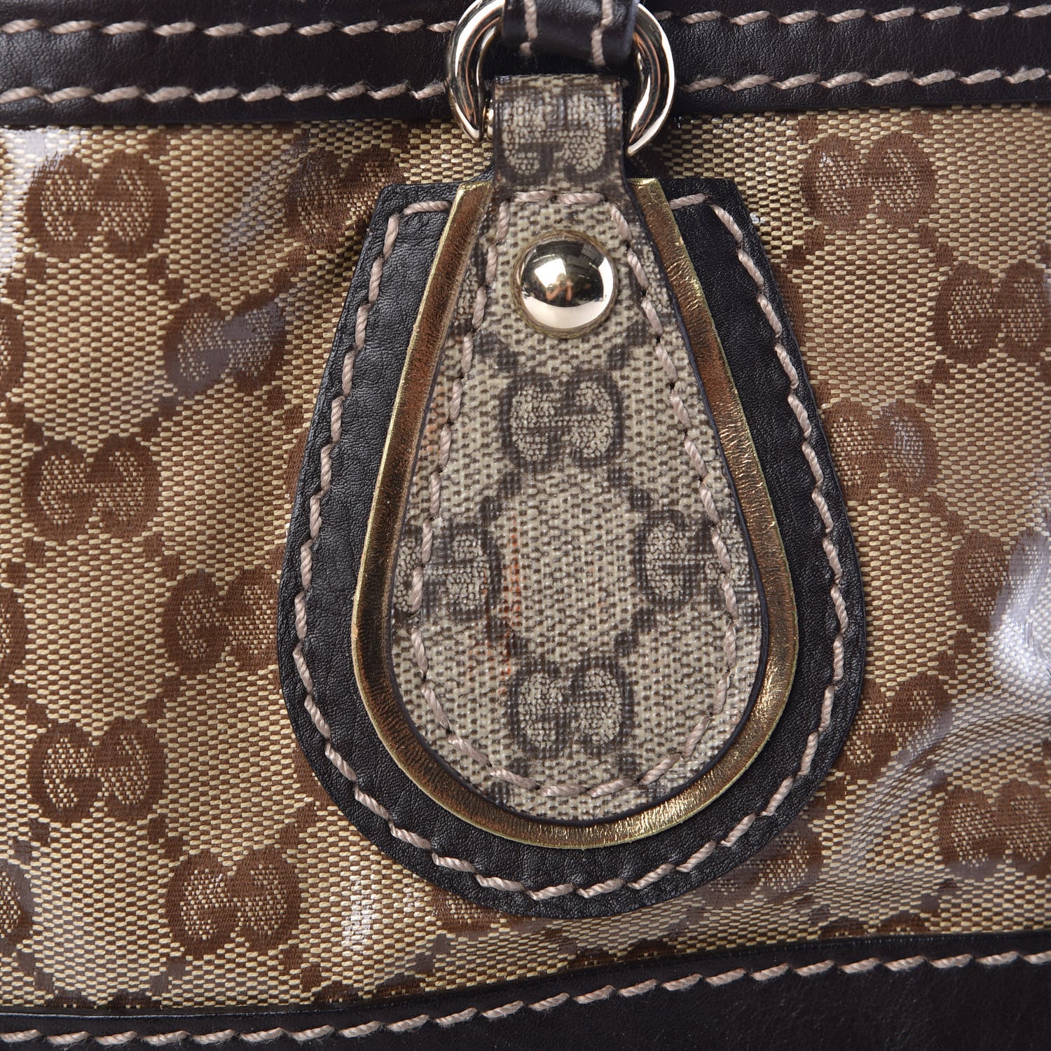 Gucci Crystal Monogram Medium Mix Tote Brown 13 of 16